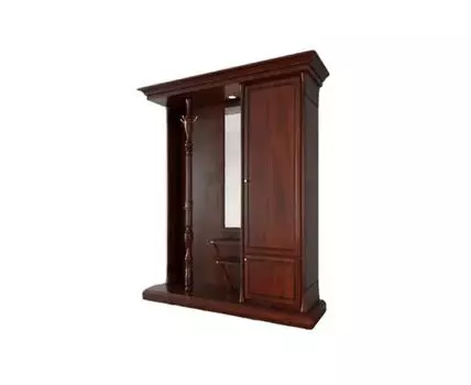 Прихожая из массива 3 цвет Вишня (бордовый, 188)