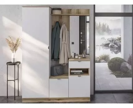 Прихожая Юкки (200,4, 41,5, Закрытые, Белый, 140)