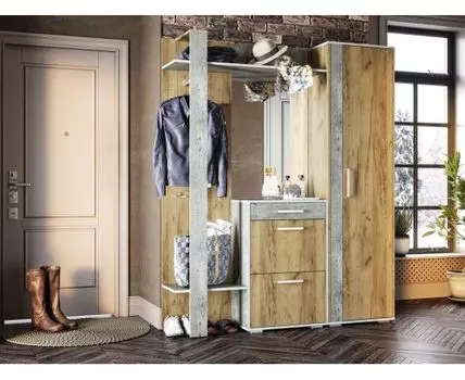 Прихожая Кензо (200, 35.2, Закрытые, Серый, 164)