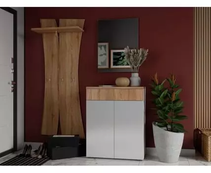 Прихожая Куба (180, 38.5, Закрытые, Белый, 144.2)