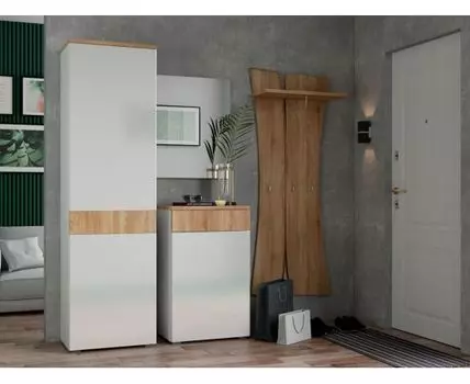 Прихожая Куба (202, 38.5, Закрытые, Белый, 185.2)