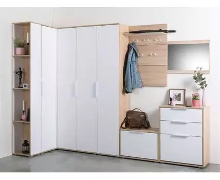 Прихожая Куба (210.6, 38.3, Закрытые, Белый, 364.4)