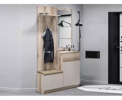 Прихожая Квадро (212, 36, Закрытые, Бежевый, 118)