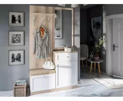 Прихожая Квадро (212, 36, Закрытые, Бежевый, 118)