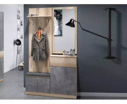 Прихожая Квадро (212, 36, Закрытые, Серый, 118)