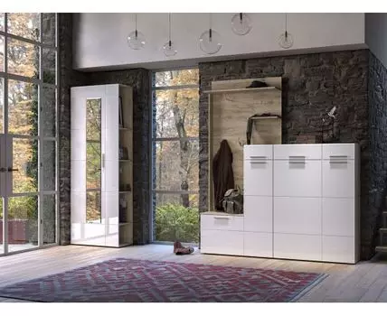 Прихожая Лайн (Закрытые, Белый)