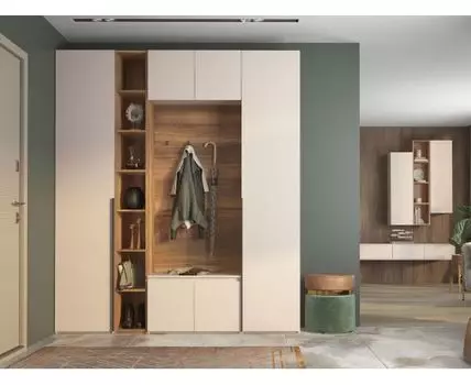 Прихожая Лаура (239, 41,7, Закрытые, Бежевый, 205,6)