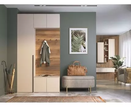 Прихожая Лаура (239, 41,7, Закрытые, Бежевый, 128,4)