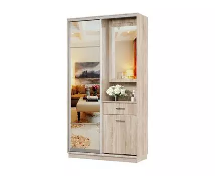 Прихожая Маршал (2400 мм, 450 мм, Закрытые, Светлое дерево, 1200 мм)