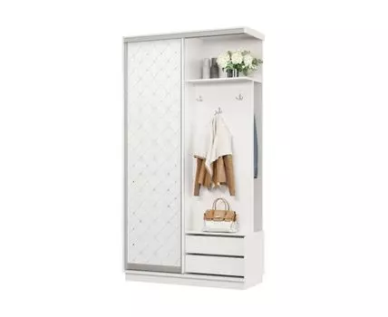 Прихожая Маршал (2400 мм, 450 мм, Закрытые, Белый, 1200 мм)