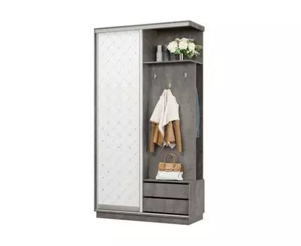 Прихожая Маршал (2400 мм, 450 мм, Закрытые, Серый, 1200 мм)