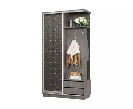 Прихожая Маршал (2400 мм, 450 мм, Закрытые, Серый, 1200 мм)