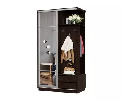 Прихожая Маршал (2400 мм, 600 мм, Закрытые, венге, 1200 мм)