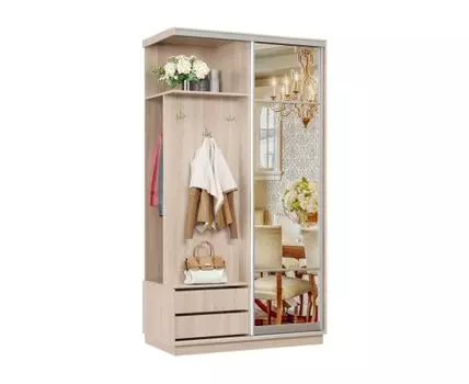 Прихожая Маршал (2400 мм, 600 мм, Закрытые, Светлое дерево, 1200 мм)