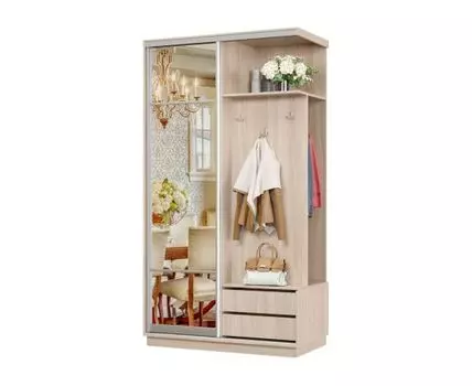 Прихожая Маршал (2400 мм, 600 мм, Закрытые, Светлое дерево, 1200 мм)