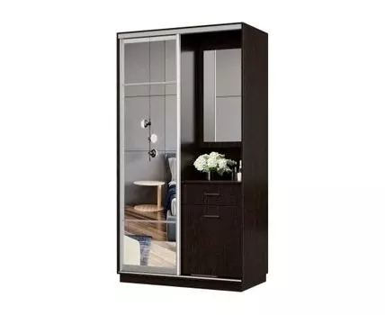 Прихожая Маршал (2400 мм, 600 мм, Закрытые, венге, 1200 мм)