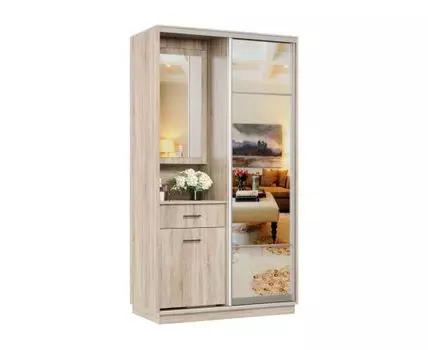 Прихожая Маршал (2400 мм, 600 мм, Закрытые, Светлое дерево, 1200 мм)