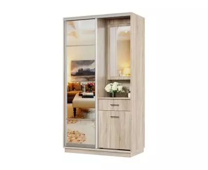 Прихожая Маршал (2400 мм, 600 мм, Закрытые, Светлое дерево, 1200 мм)