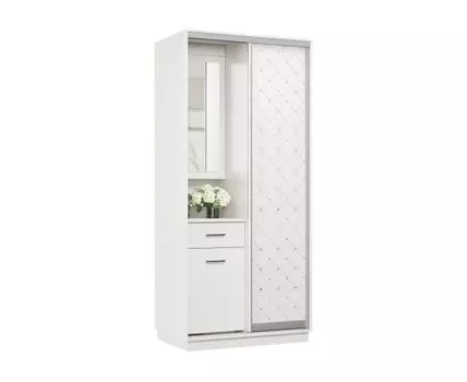 Прихожая Маршал (2400 мм, 600 мм, Закрытые, Белый, 1000 мм)