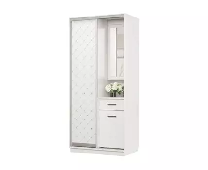 Прихожая Маршал (2400 мм, 600 мм, Закрытые, Белый, 1000 мм)