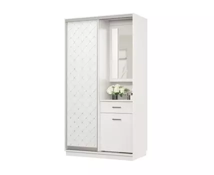 Прихожая Маршал (2400 мм, 600 мм, Закрытые, Белый, 1200 мм)