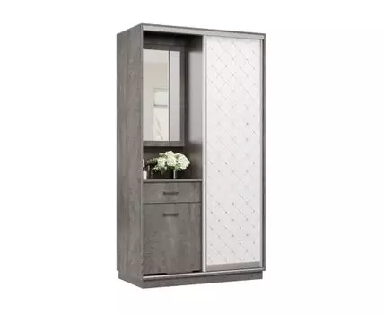 Прихожая Маршал (2400 мм, 600 мм, Закрытые, Серый, 1200 мм)