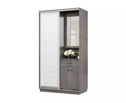 Прихожая Маршал (2400 мм, 600 мм, Закрытые, Серый, 1200 мм)