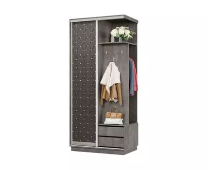 Прихожая Маршал (2400 мм, 600 мм, Закрытые, Серый, 1000 мм)