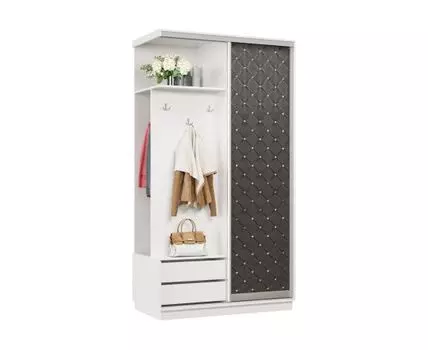 Прихожая Маршал (2400 мм, 600 мм, Закрытые, Белый, 1200 мм)