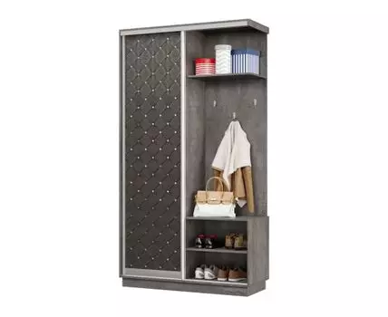 Прихожая Маршал Лайт (2200 мм, 450 мм, Закрытые, Серый, 1200 мм)