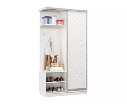 Прихожая Маршал Лайт (2400 мм, 450 мм, Закрытые, Белый, 1200 мм)