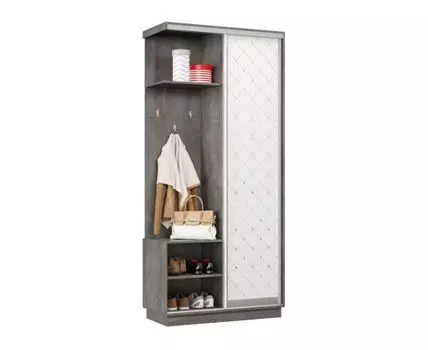 Прихожая Маршал Лайт (2400 мм, 450 мм, Закрытые, Серый, 1000 мм)