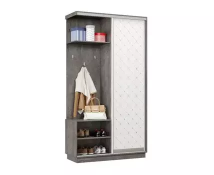 Прихожая Маршал Лайт (2400 мм, 450 мм, Закрытые, Серый, 1200 мм)