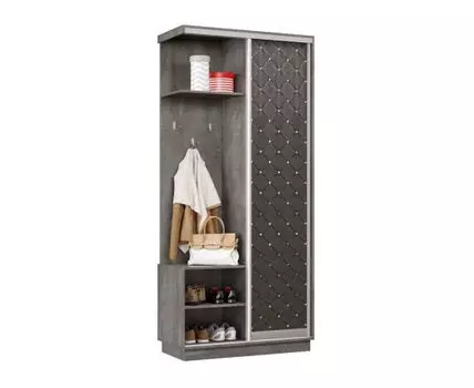 Прихожая Маршал Лайт (2400 мм, 450 мм, Закрытые, Серый, 1000 мм)