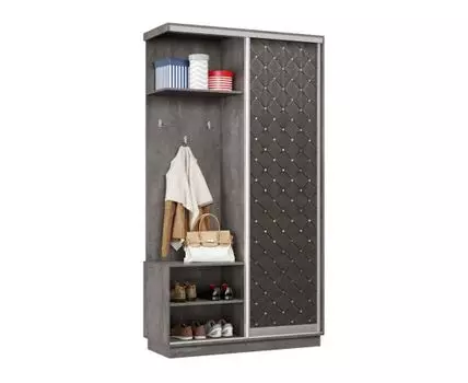 Прихожая Маршал Лайт (2400 мм, 450 мм, Закрытые, Серый, 1200 мм)