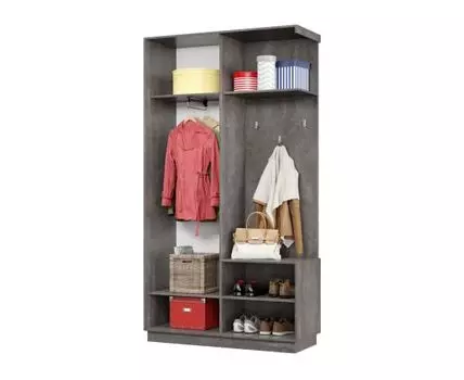 Прихожая Маршал Лайт (2400 мм, 450 мм, Закрытые, Серый, 1200 мм)