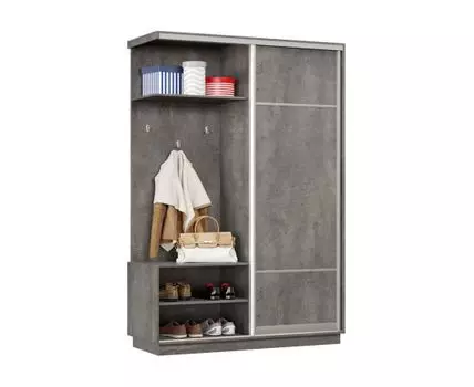 Прихожая Маршал Лайт (2400 мм, 600 мм, Закрытые, Серый, 120)