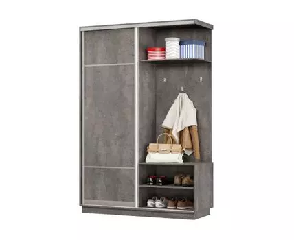 Прихожая Маршал Лайт (2400 мм, 600 мм, Закрытые, Серый, 120)