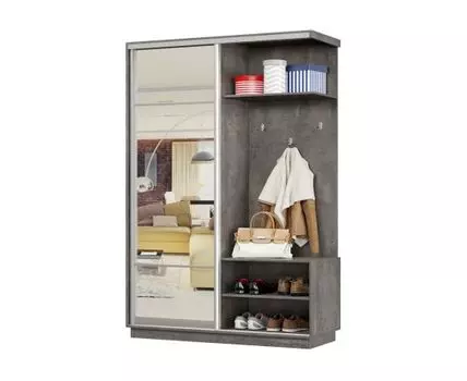 Прихожая Маршал Лайт (2400 мм, 600 мм, Закрытые, Серый, 120)