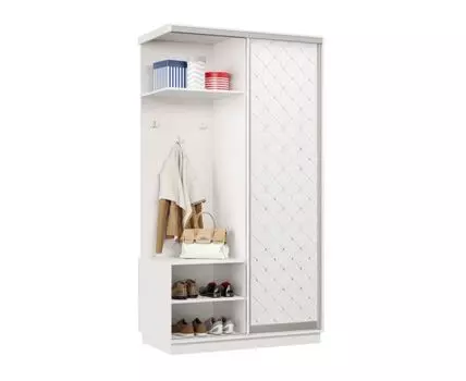 Прихожая Маршал Лайт (2400 мм, 600 мм, Закрытые, Белый, 1200 мм)