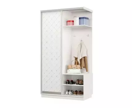 Прихожая Маршал Лайт (2400 мм, 600 мм, Закрытые, Белый, 1200 мм)