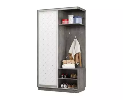 Прихожая Маршал Лайт (2400 мм, 600 мм, Закрытые, Серый, 1200 мм)