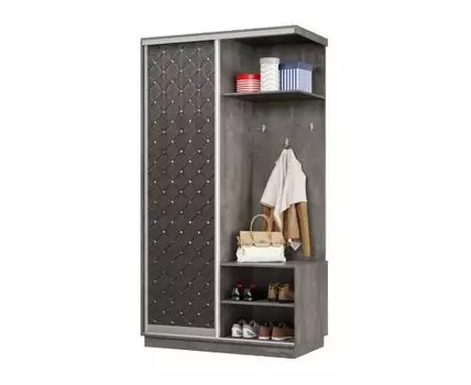 Прихожая Маршал Лайт (2400 мм, 600 мм, Закрытые, Серый, 1200 мм)