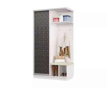 Прихожая Маршал Лайт (2400 мм, 600 мм, Закрытые, Белый, 1200 мм)