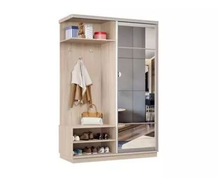 Прихожая Маршал Лайт (2400 мм, 600 мм, Закрытые, Светлое дерево, 100)