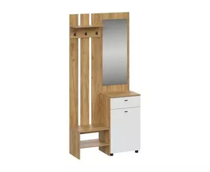 Прихожая Милан (210, 40, Закрытые, Белый, 100)