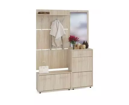 Прихожая Моренго 12 (208.7, 28.7, Открытые, Светлое дерево, 150)