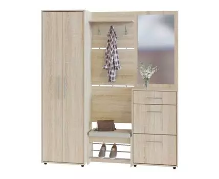 Прихожая Моренго 23 (208.7, 42.9, Закрытые, Светлое дерево, 180)