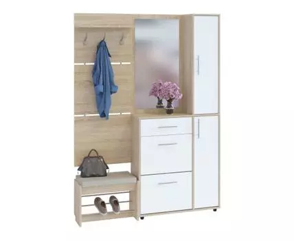 Прихожая Моренго 24 (208.7, 28.7, Открытые, Белый, 150)