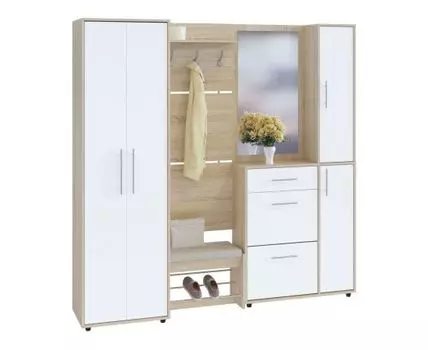 Прихожая Моренго 25 (208.7, 42.9, Закрытые, Белый, 210)